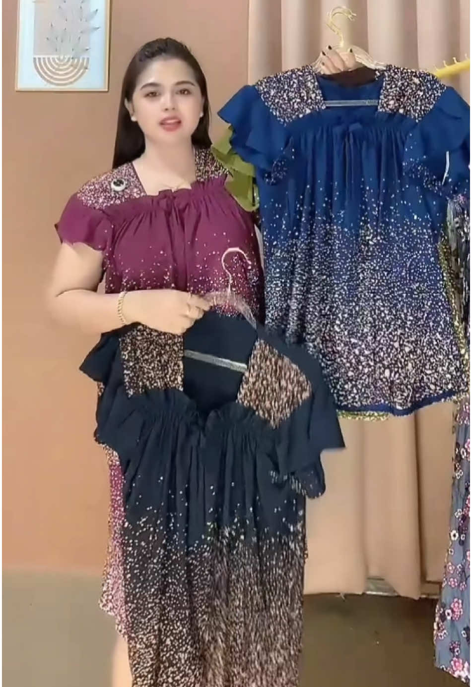 Bahan rayon nyaman bgt besti #setelan #setelanwanita #daster 