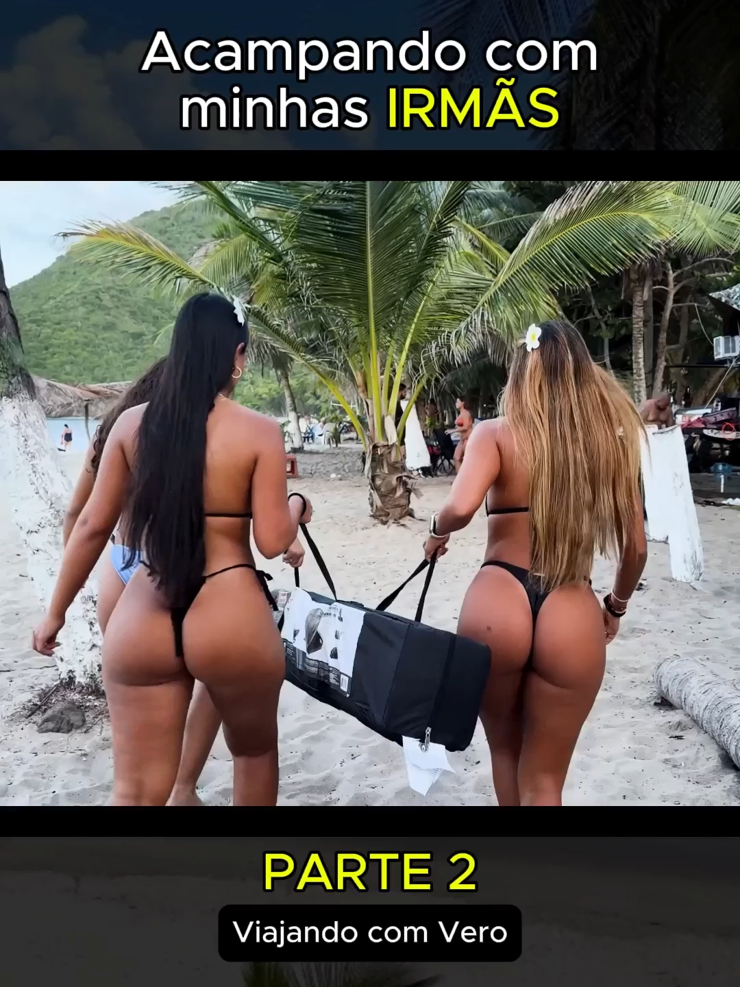Parte 2 - Veronica Weffer com suas irmãs( Michelle Thielen e Cami), na Praia de CUYAGUA - VENEZUELA! #cuyagua #venezuela🇻🇪 #viajandoconvero✨✨✨ #cami #michellethielen09 #veronicaweffer #paraisotropical🌴🌊
