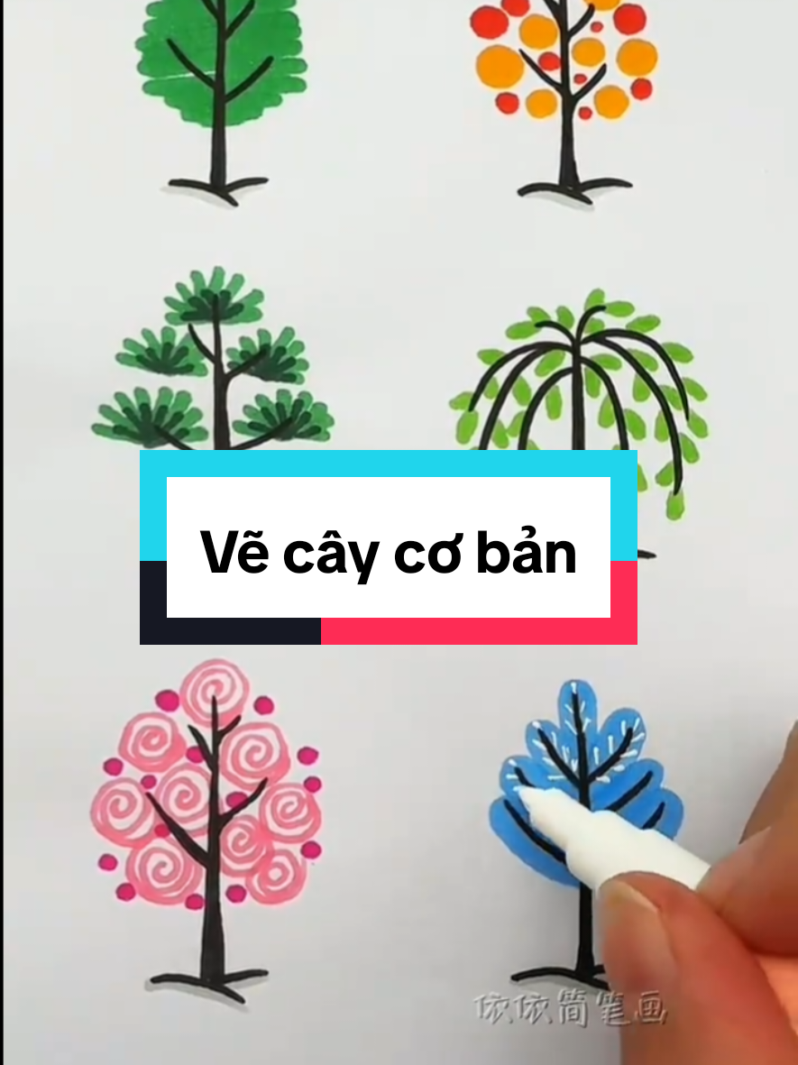 Người có hoa tay, vẽ đại đại cũng ra hoa ra lá! Mình mày mò cả ngày chỉ dc vài con sùng#vuive #viral #vetranh#tapve #nhachaymoingay 
