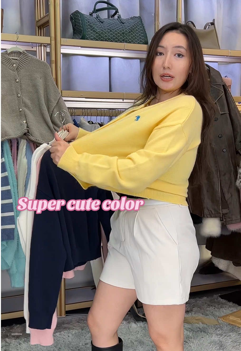 Super cute color 🥹🥹#zzh #cardigan #oldmoneyoutfits #winterfashion #tiktokshoprestock 