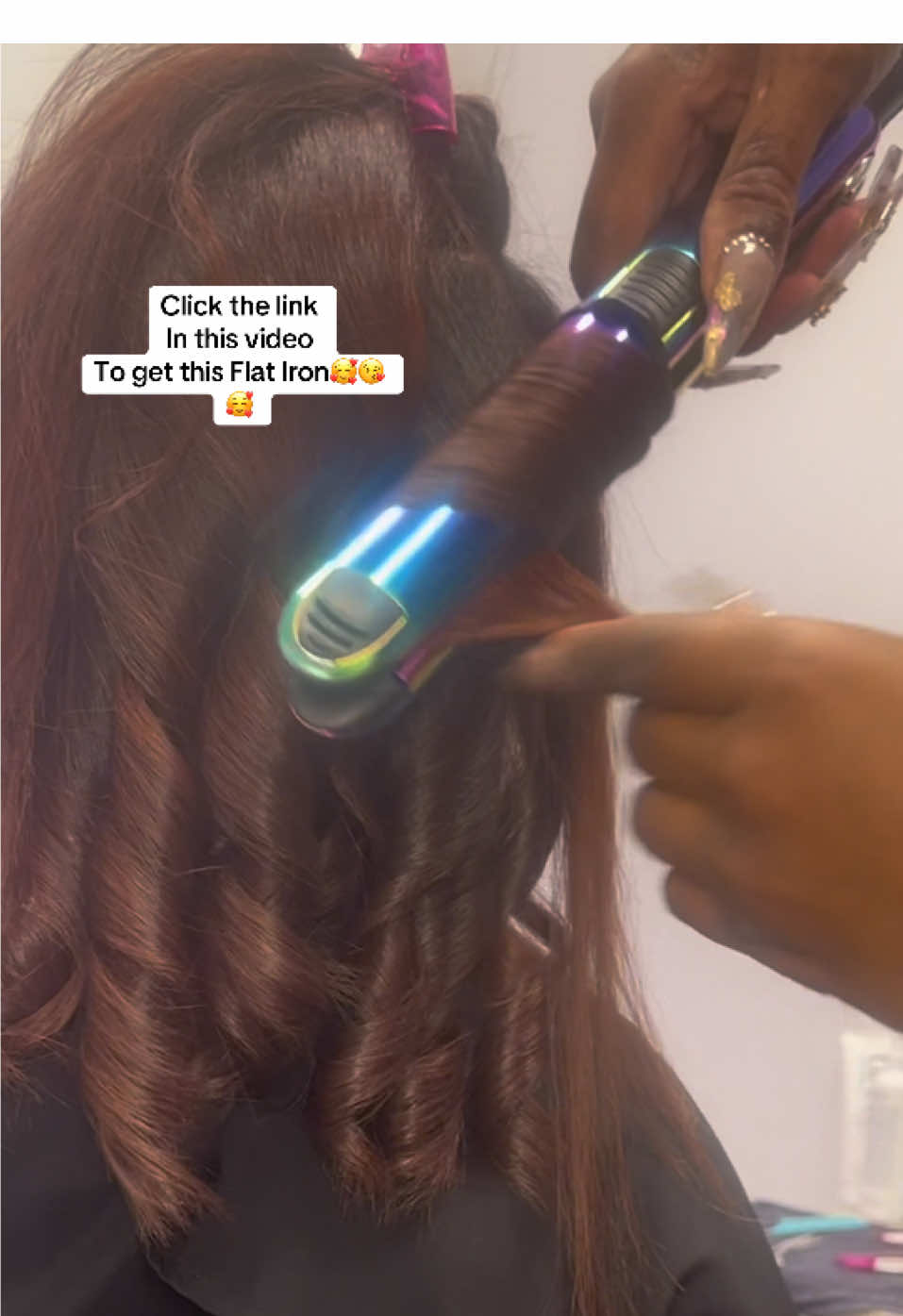 Replying to @neverserious91 I love this Flat iron too💙💚💜 I still have done available in my ☺️ ✨💖 #hairtutorial #flatironcurls #flatirontutorial #hairstraightener #flatiron 