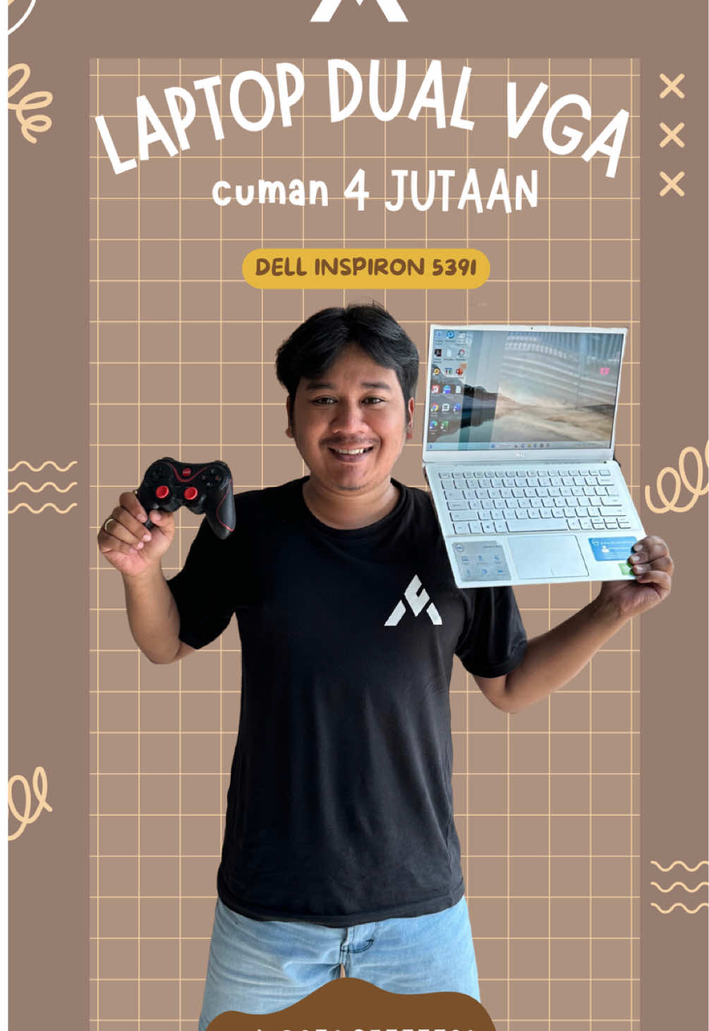 Laptop DUAL VGA emang paling pas buat design, editing, rendering sampai main game tipis! Nah bisa kamu dapetin di laptop DELL INSPIRON 5391 yang pastinya dengan harga terjangkau cuman 4.400.000 aja😎 #laptopsecondwonosobo #laptopmurah #laptopwonosobo #dellinspiron #laptopdell @AZIMUT LAPTOP 