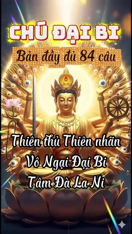 🙏Chú Đại Bi#phatphapnhiemmau #phậtphapvôbiên #loiphatday #giacngophatphap #chudaibi 