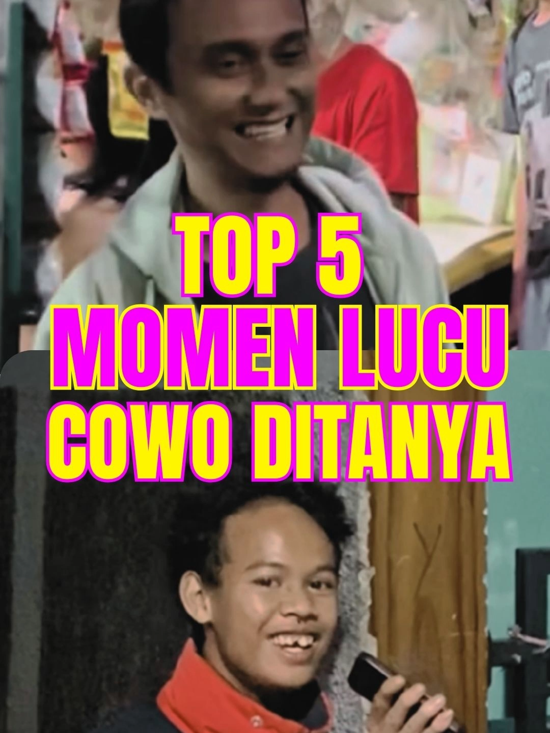 TOP 5 MOMEN LUCU COWOK SAAT DITANYA #fyp #ngakak #ngakakkocak #videoviral #videolucungakak #core #funny #vidiolucu