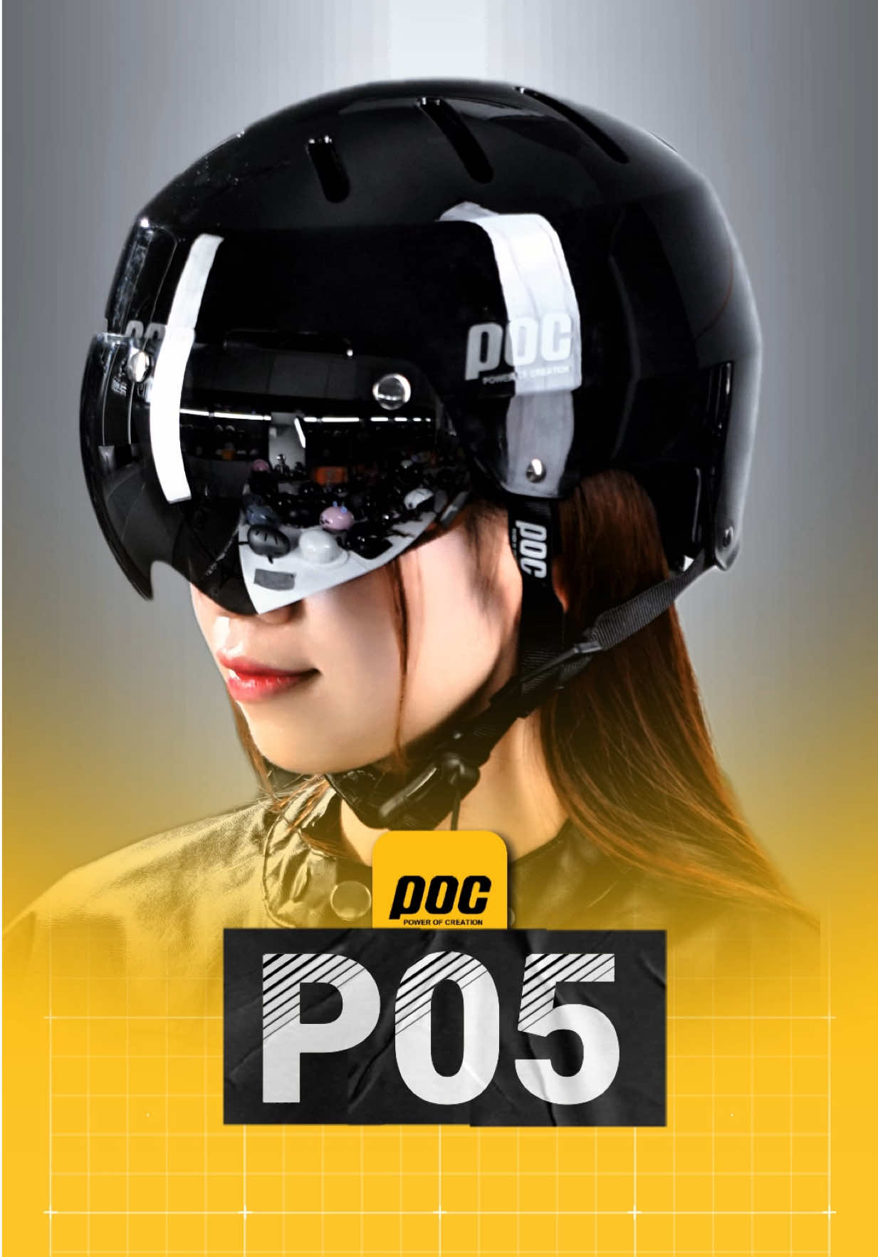 Nón POC P05 mix kính nam châm. Tưởng không hợp mà hợp không tưởng. #pochelmets #nonpoc #nonbaohiem #nonxemay #nonbaohiemdep 