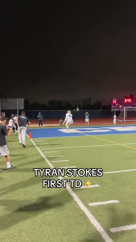 THE LAST ONE I POSTED GOT CALLED BACK. THIS IS HIS FIRST TD!!! @Tstokes🥷 #tyranstokes #td #football #hsfootball #5star 