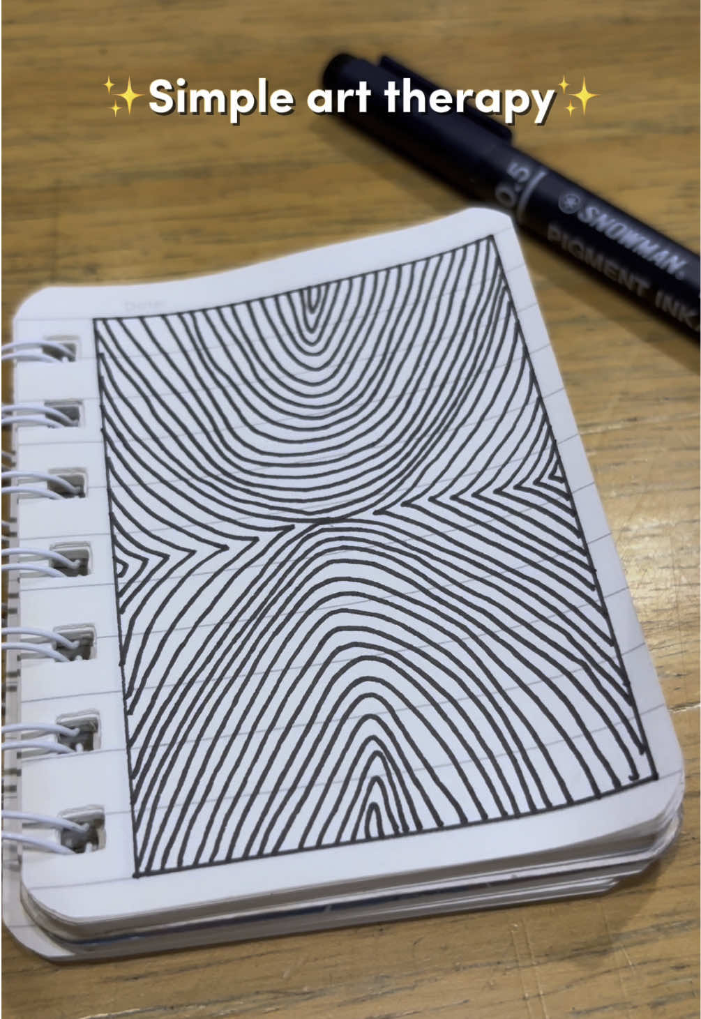 Art therapy ✍🏻✨ . . . #selftherapy #doodle #therapy #overthingking  #drawing #stressreliever #fyp #doodleoftheday #easyart #fypシ #arttutorials #relaxingart #doodleart #doodlechallenge #doodletutorial #trending #easydoodles #mindfulness #StressRelief #zentangle #miryu_art
