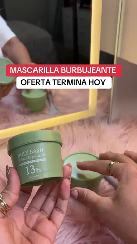 Esta mascarilla coreana burbujeante con albahaca sagrada y PHA es ideal para limpiar poros, reducir puntos negros y dejar la piel suave/radiante La textura burbujea mientras trabaja ¡Me encantó! Es perfecta para todo tipo de piel #TikTokShop #fallfreshness  #GreenMask #MascarillaCoreana #superbrandclub 