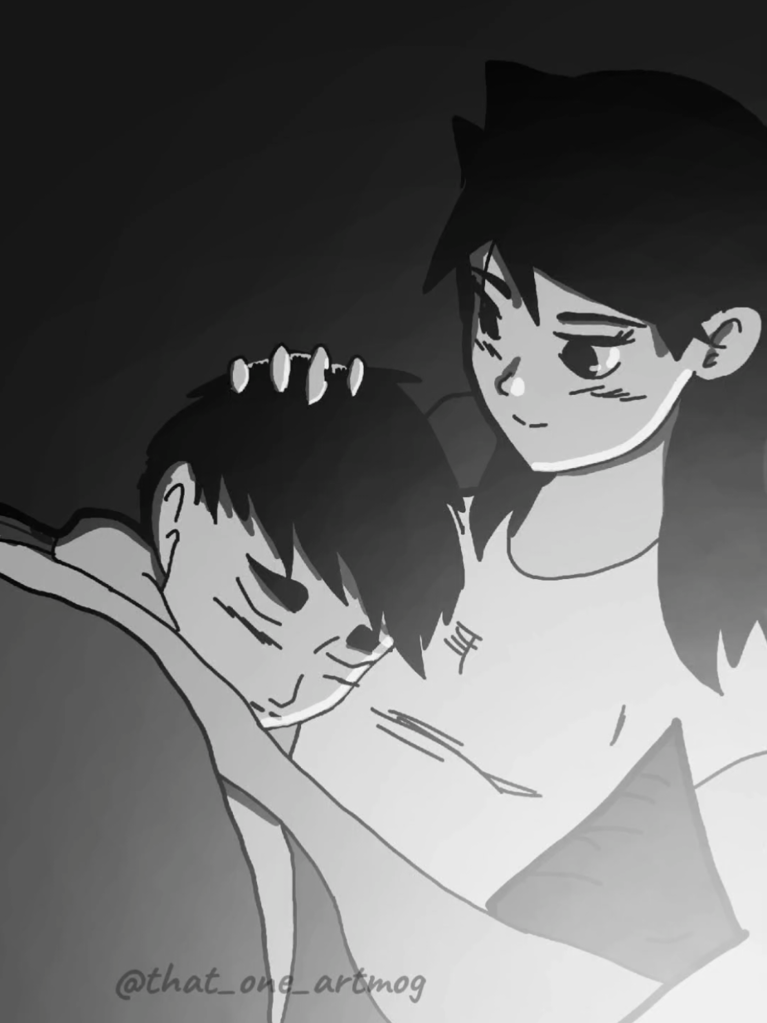 When he's into cuddles 🥰😍 . . . . . . #horroranimation #couplegoals #scaryanimation #scary #spooky