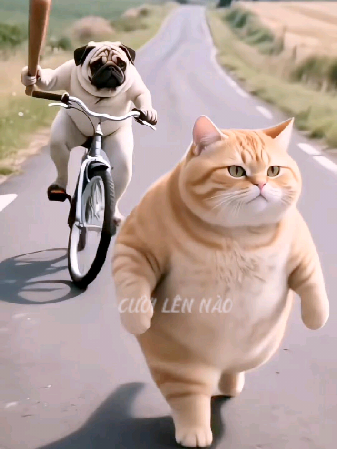 Mồn lèo lại chơi ngu rồi  #funny #vuinhon #orangecat 