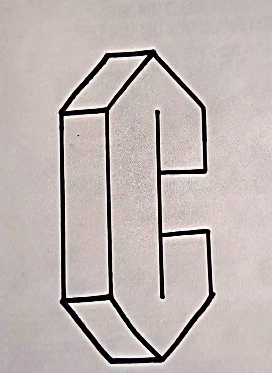 3d C drawing #3d #drawing #foryoupage #viralvideo #trending 