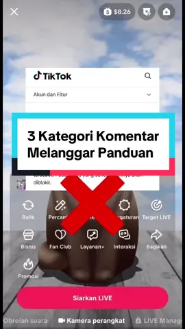 3 kategori komentar yang melanggar panduan komunitas ⁉️#live #komentar #panduan #pelanggaran #monetisasi 
