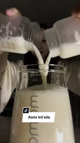 Asmr trữ sữa mẹ sau 2,5 ngày. ~1080ml #mebimsua #nuoiconbangsuame #pumpandpour #momcozy #viral 
