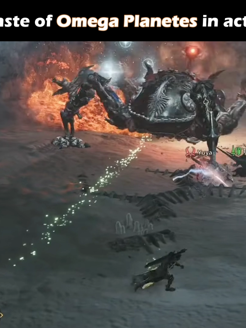 Here’s a little preview of what it’s like going up against Omega Planetes 👀⚔️ #TitleUpdate3 #FFXIV #MonsterHunterWilds #MHWilds