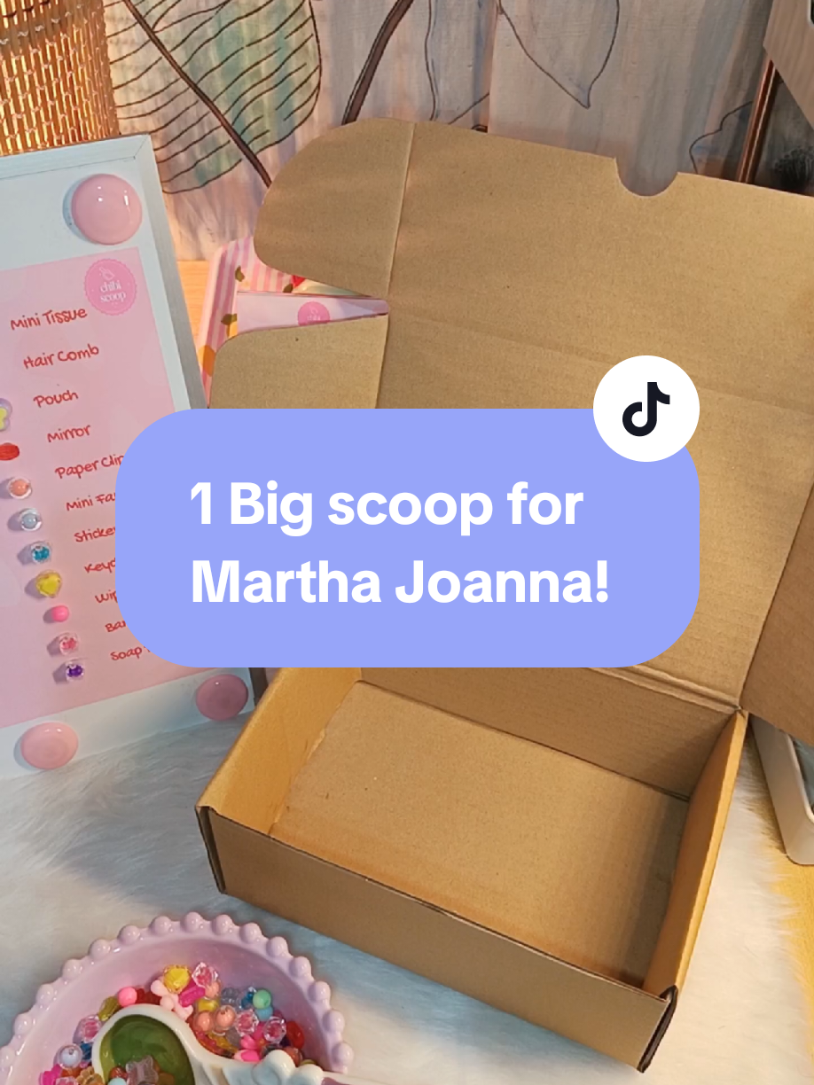 1 big scoop for @martha_joanna!  Thank you for your purchase!  #ChibiScoopPH #LittleThingsBigJoy #ScoopAHappiness #MysteryScoop #kawaii 