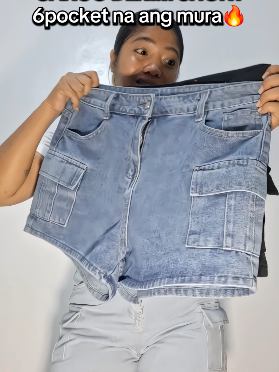 Short for women 6pocket tapos ang mura na😍. #shortforwomen #shorts #cargoshort #6pocketcargodenimshort #trendyyy 