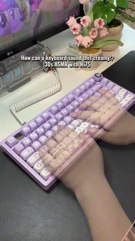 How can a keyboard sound this good!?!?!? Miss my Hi75 so much! Had to bring it out 🤣#fyp #spotlightfinds #tiktokshopfalldealsforyou #keyboard #creamykeyboards 