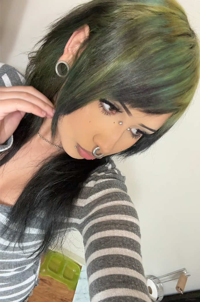 #gauges #piercings #green #fyp #fun 
