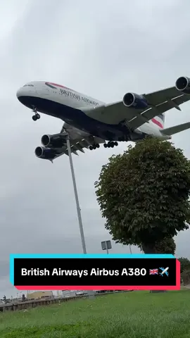 British Airways Airbus A380 ✈️🇬🇧 #airbus #aviation #airplane #planespotting #fyp 