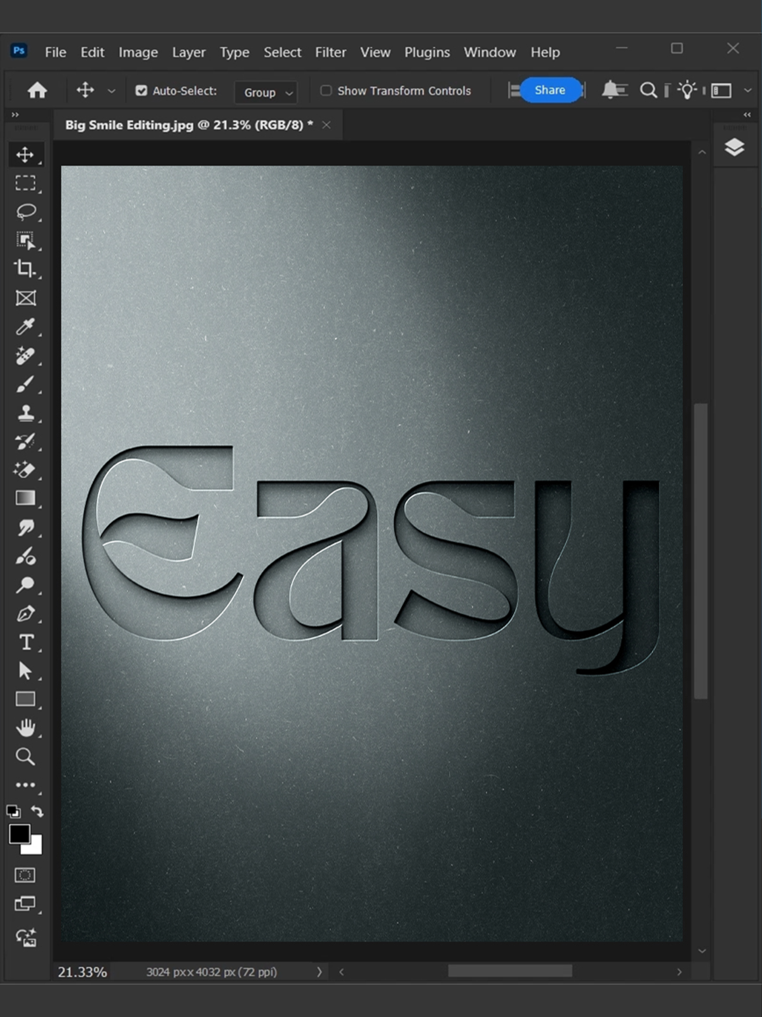 Adobe Photoshop Tips to Create This Carved Paper Cutout Effect For Text And Logo #bigsmileediting #photoshop #tutorials #photoshoptutorial #adobephotoshop