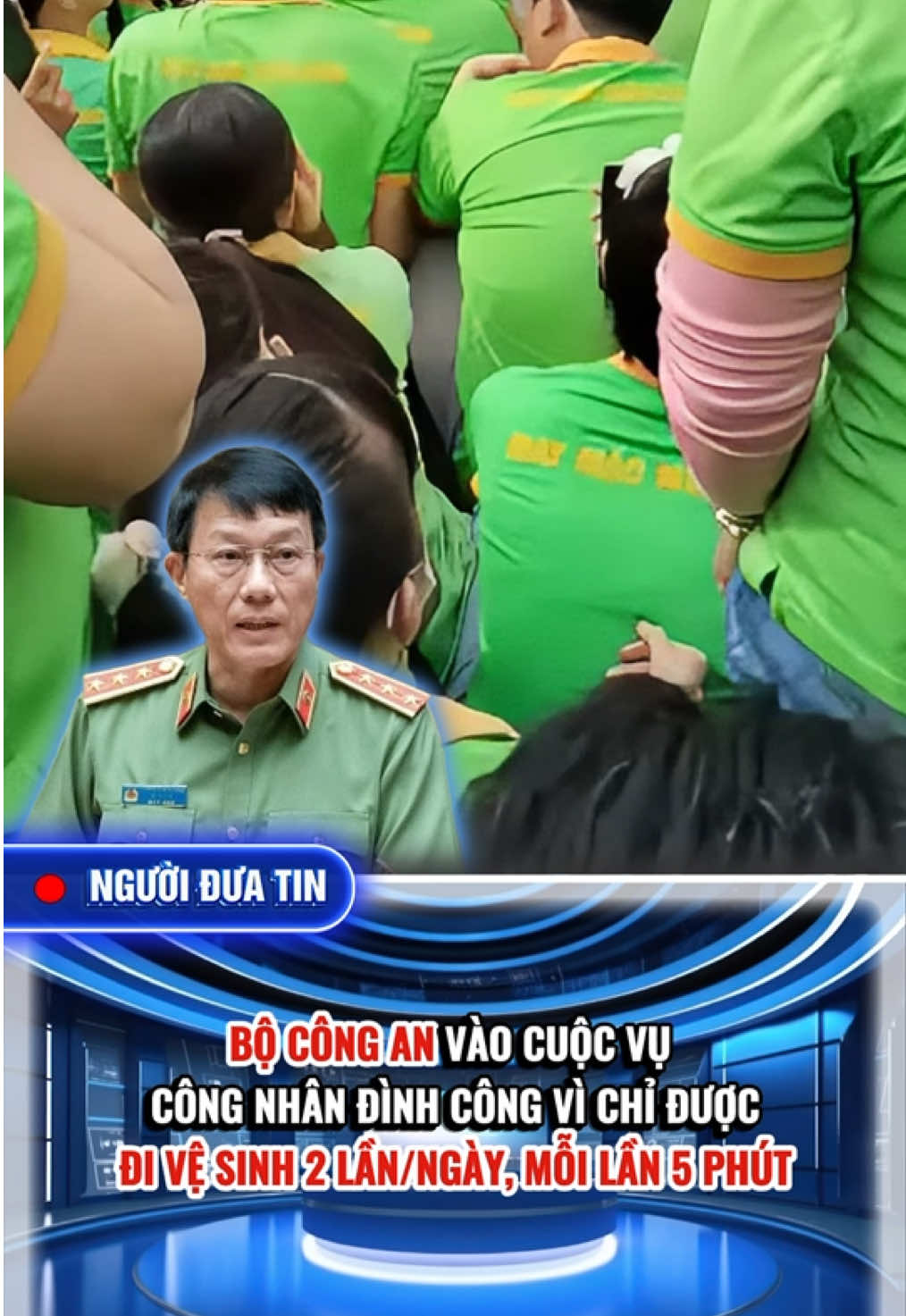 Công an vào cuộc vụ công nhân đình công vì chỉ được đi vệ sinh 2 lần/ngày, mỗi lần 5 phút #congnhan #tinnong #tintuc #tinmoi #thoisu 