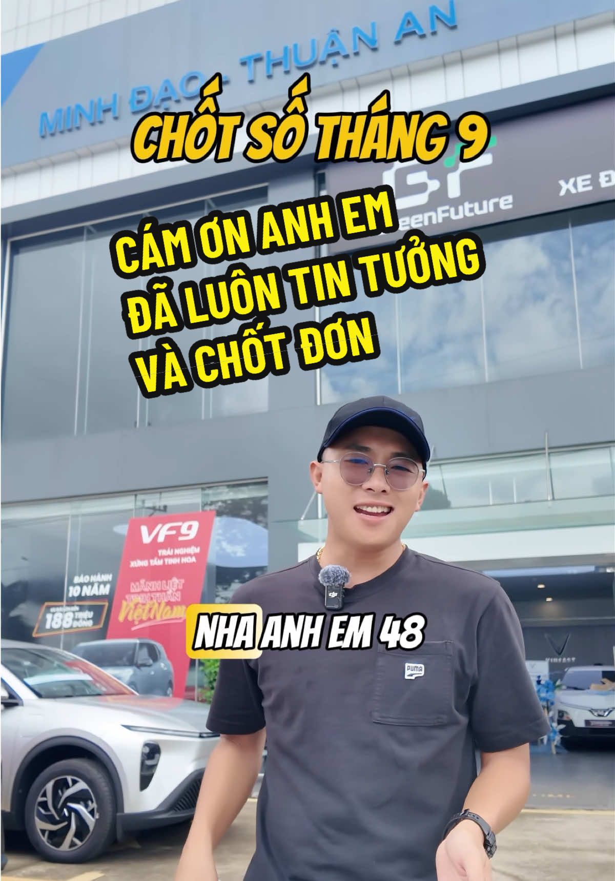 Chốt số tháng 9 , Cám ơn anh chị khách hàng đã luôn quan tâm và tin tưởng em . Rất vui vì đã được phục vụ quí anh chị khách hàng ạ . Chương trình tháng này đang đẹp ae cần tư vấn cứ nhắn em nha #chubalangthang #xenhanhvietnam #xanhsm #VinFast #vf5 