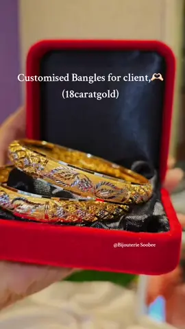 Customised Bangles for client,🫶🏻 18gms, Customised Yours, Visit shop for more models,😍 📞55364944 📍Long Mountain,Baillache Road #goldbangles #ordernow #foryoupage #customerservice #mauritius🇲🇺 @Neha05 @sashaaaa.18 