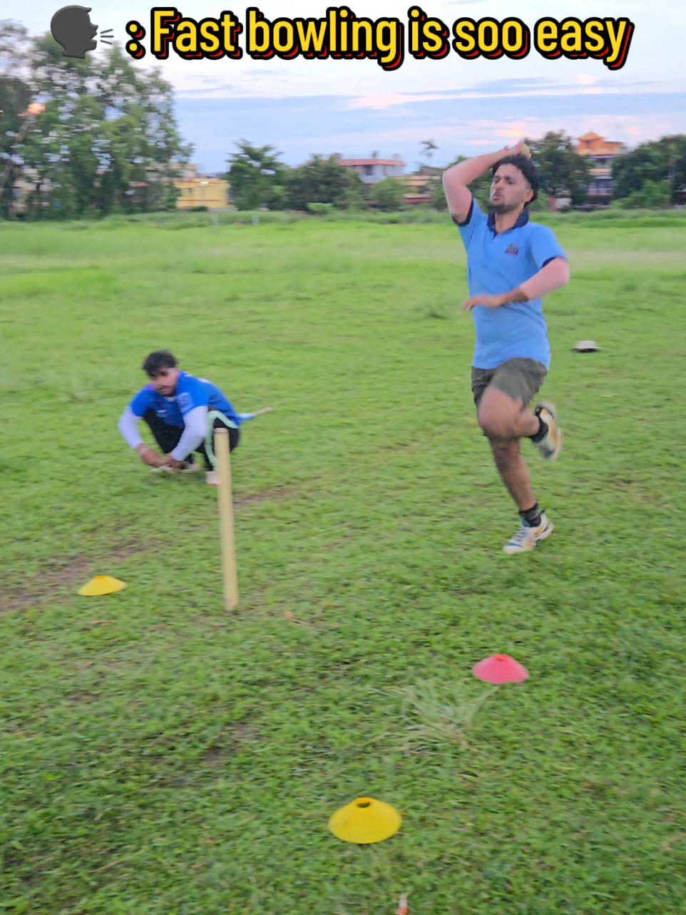 Aawo tum vi lelo maza😜 . . . . . . . #cricket #fastbowler #fyp #foryou #fastbowling 