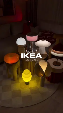 You need these IKEA DIY lamps 🔥 In den letzten Monaten sind so einige IKEA Lampen entstanden!  Welche gefällt euch!? 😍 #ikea #ikeahack #DIY #lamp #cozy 