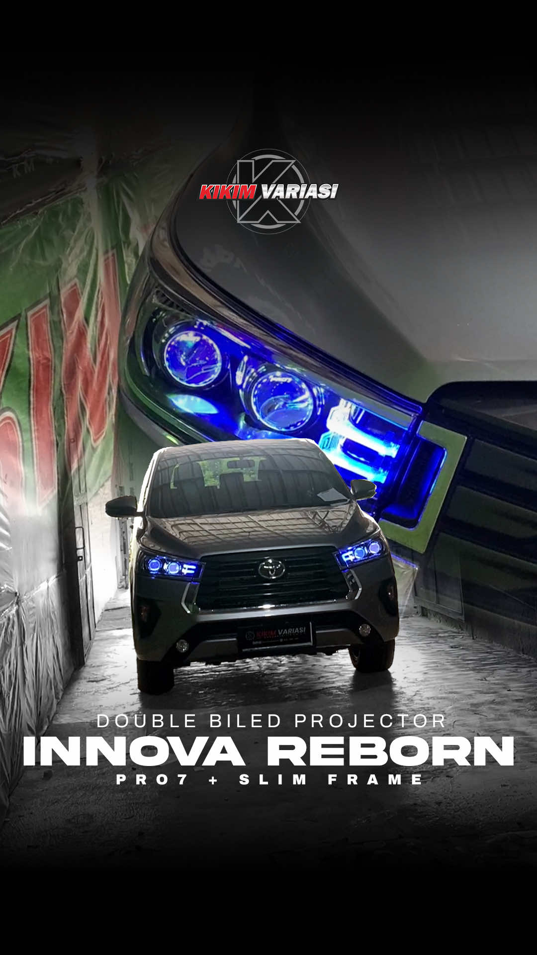innova reborn upgrade 2 set biled pro7 + slim frame RGB 📍 Lokasi: KIKIM VARIASI Jalan Parangtritis KM 4.5 Bantul, Yogyakarta #innovareborn #innovamodifikasi #kikimvariasi #biledinnovareborn #biledprojector 