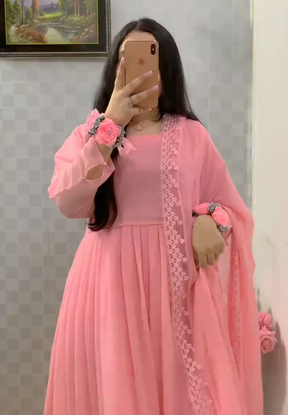 Dress from @HA collection 🌷Gajry from @Crafts 4U 💫 #foryoupage #viralvideo #pink #dress #1m 
