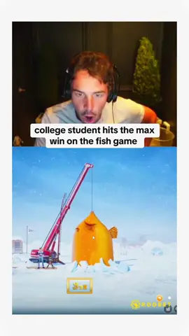 college streamer hit the max win on fish game #fyp #roobet #kickstreaming #fishgame 