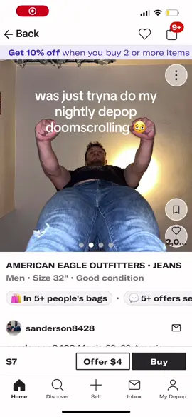 my hb said “he can keep those freaky ass jeans wtf“ #depop #depopseller #diva #fypシ 