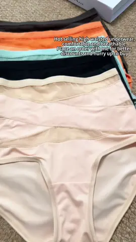Women's Solid Color High Waist Briefs #dealdrops #fyp #tiktokmademebuyit #underwear #highwaist 