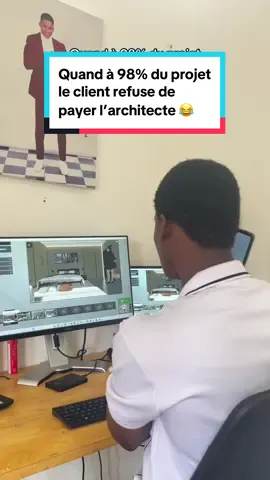 Quand à 98% du projet le client refuse de payer l’architecte 😂 #architecture #render 