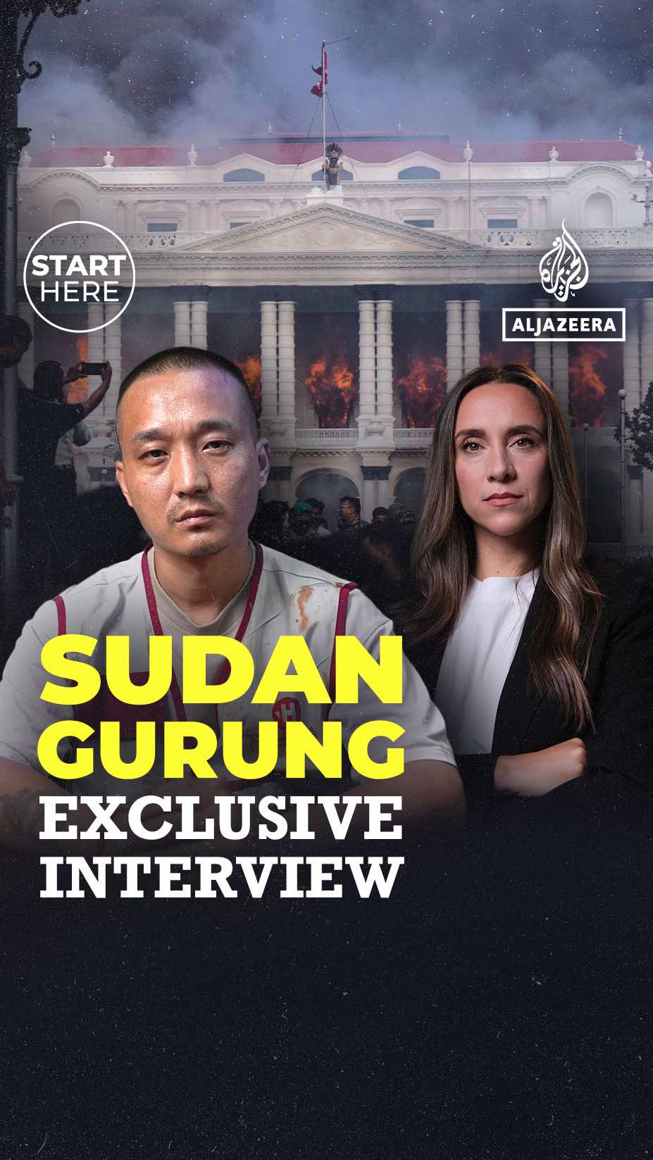 Nepal’s Gen Z leader Sudan Gurung says he may run for prime minister. . Watch his exclusive interview with @Sandra Gathmann on YouTube – search for ‘Start Here Sudan Gurung’. #news 
