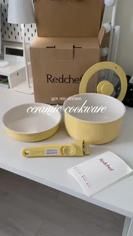 YELLOW NON STICK CERAMIC PANS !!!! 🥹💛☁️ + space saver & perf for solo living or small fam ✨ healthier choice din for cooking! #redchefcookware #ceramicpan #ceramiccookware #redchefph #giftidea 