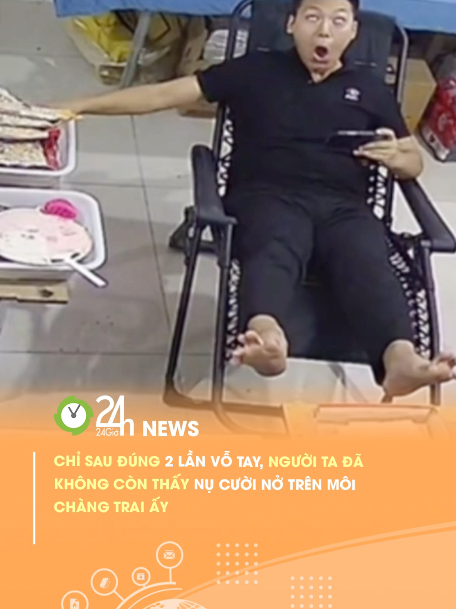Nụ cười đẵ tắt luôn mà #24hmedia #24hnews #tiktoknews #onhaxemtin