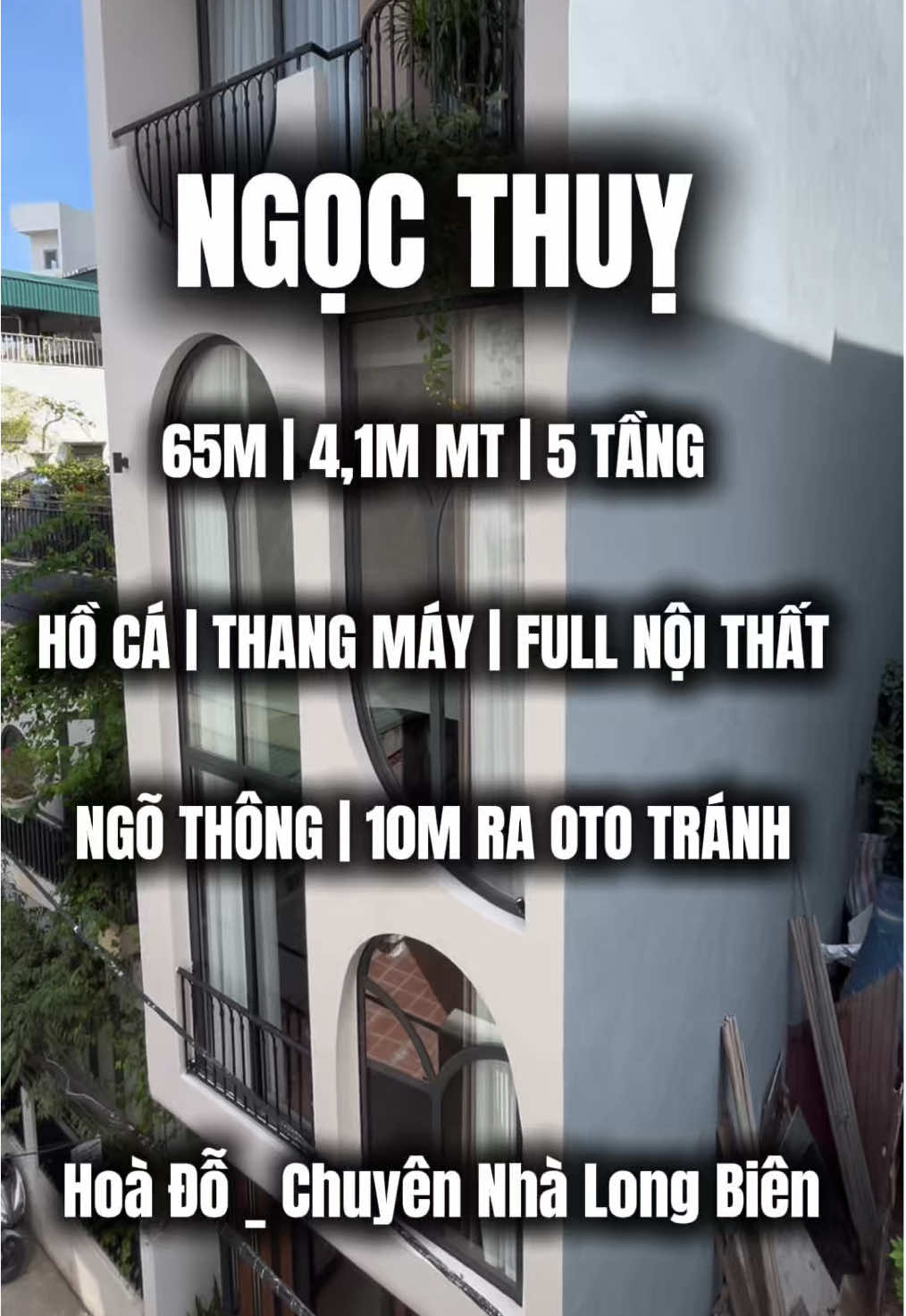 _Ngọc Thuỵ_ • 65M | MT 4,1M | 5 TẦNG • HỒ CÁ | THANG MÁY | FULL NỘI THẤT • NGÕ THÔNG | 10M RA OTO TRÁNH  #hoadobdshanoi #nhalongbien #congvienngocthuy #ngocthuy  Hoà Đỗ 0981181118 - Chuyên Nhà Long Biên  Mua - Bán - Ký Gửi - Review BĐS Hà Nội
