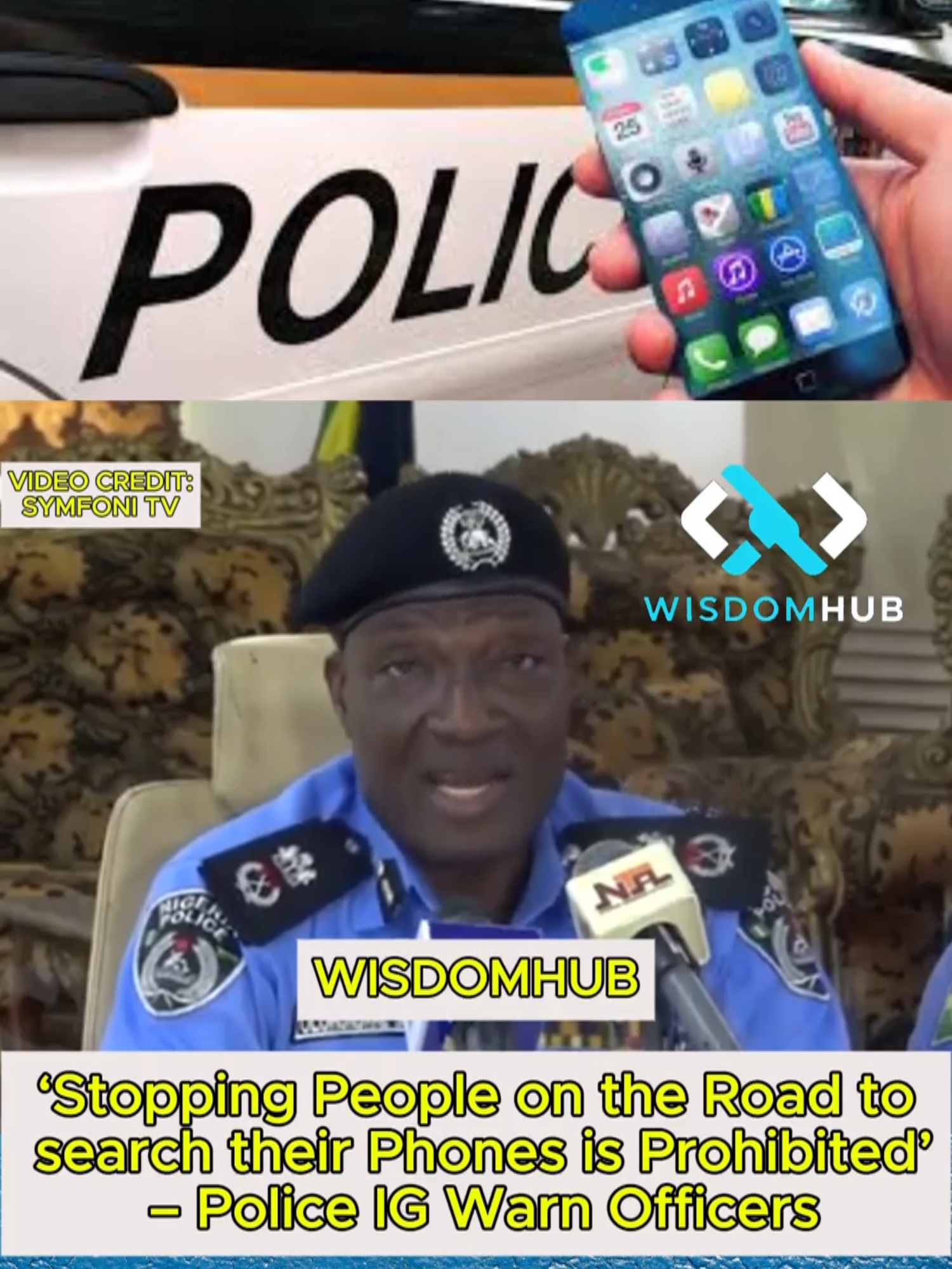 ‘Stopping People on the Road to search their Phones is Prohibited’  – Police IG Warn Officers#trendingtiktok #nigerianpolitics #wisdomhub  #trending #trendingnigerianews #electoralreform #viraltiktok #videoviral  #nigeriannews #viral
