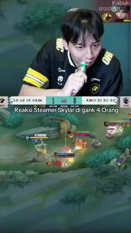 Reaksi para steamer Skylar di gank 4 orang  #mplindonesia #onicesport #MLBBNEXT2025 #NEXTJagoanMabar 
