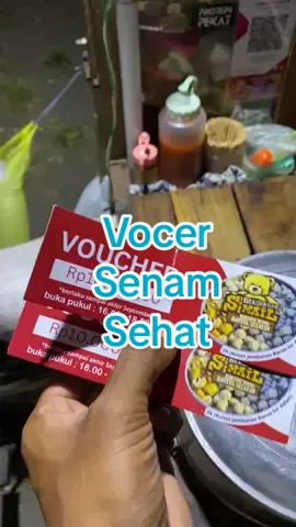 Untuk penukaran vocer dilanjut besux sore bolo.karna bakso kuah si mail sudah habis untuk hari ini. #vocer #hadiah #senamsehat 