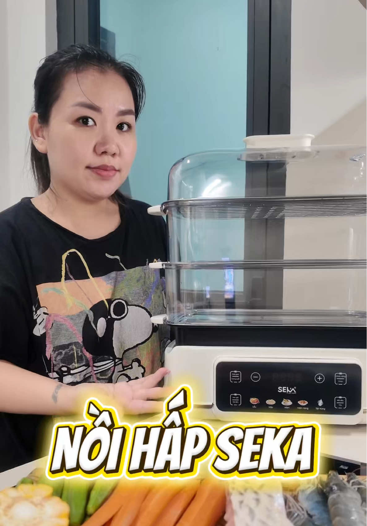 1 chiếc nồi đa năng, tiện dụng cho cả gia đình, các bà nội trợ nên có nha #seka #noilauhap #nauan #noitro #ngocdory08 