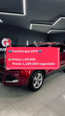 🚙 Ford Escape 2015 🚙 💳 Prima: L.69,000 📌 Precio: L.209,000 negociable ✅ Motor 2.0 turbo ✅ Cámara de reversa ✅ Asientos eléctricos ✅ Aire acondicionado frío ✅ Rines de lujo 💥 ¡Una SUV práctica, cómoda y moderna! 📲 Eduardo Santos – 8969-5401 #FordEscape #honduras #CarrosHonduras #VentaDeCarros #escape 