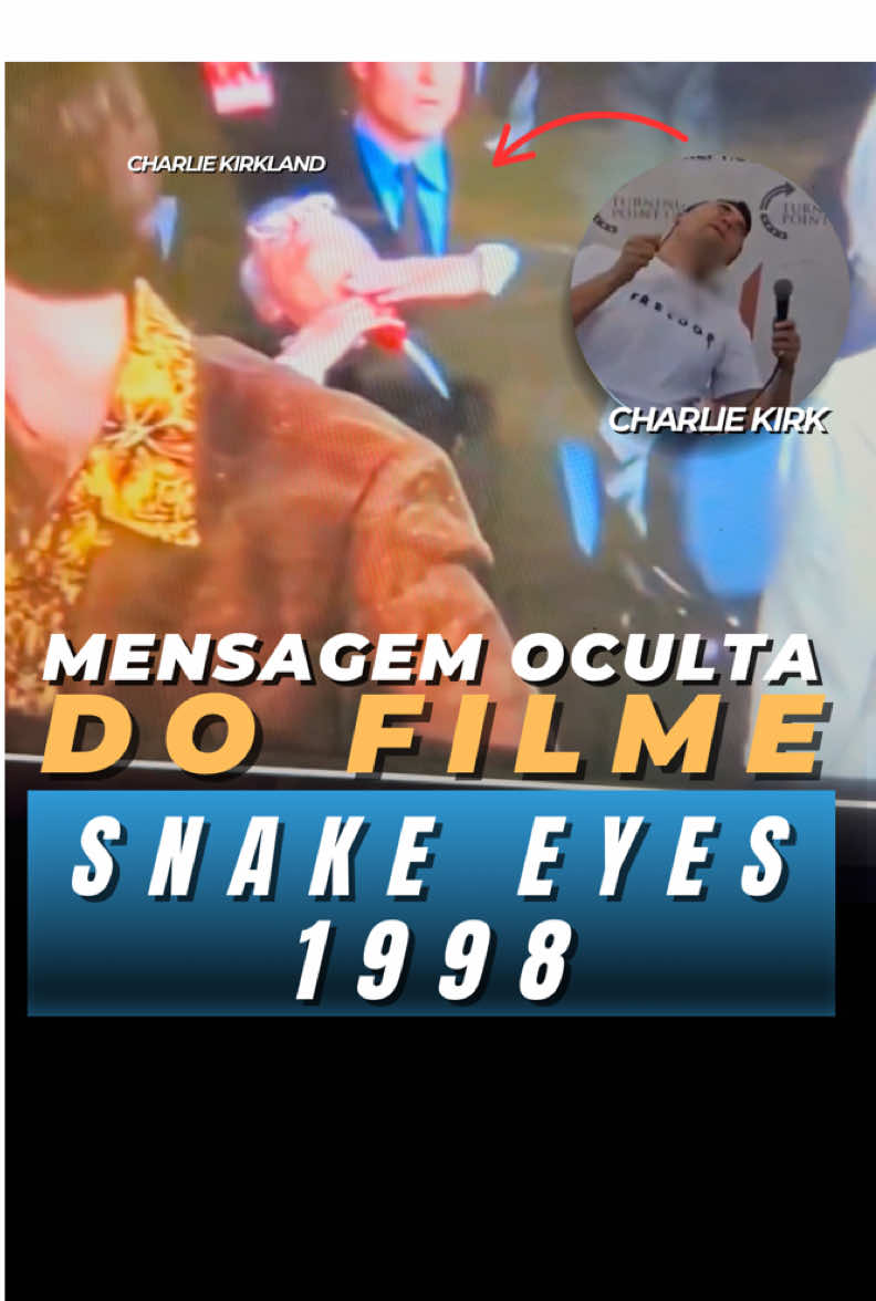 A realidade imitou a ficção?  #snakeeyes #charliekirk #charliekirkland #theory #eua 