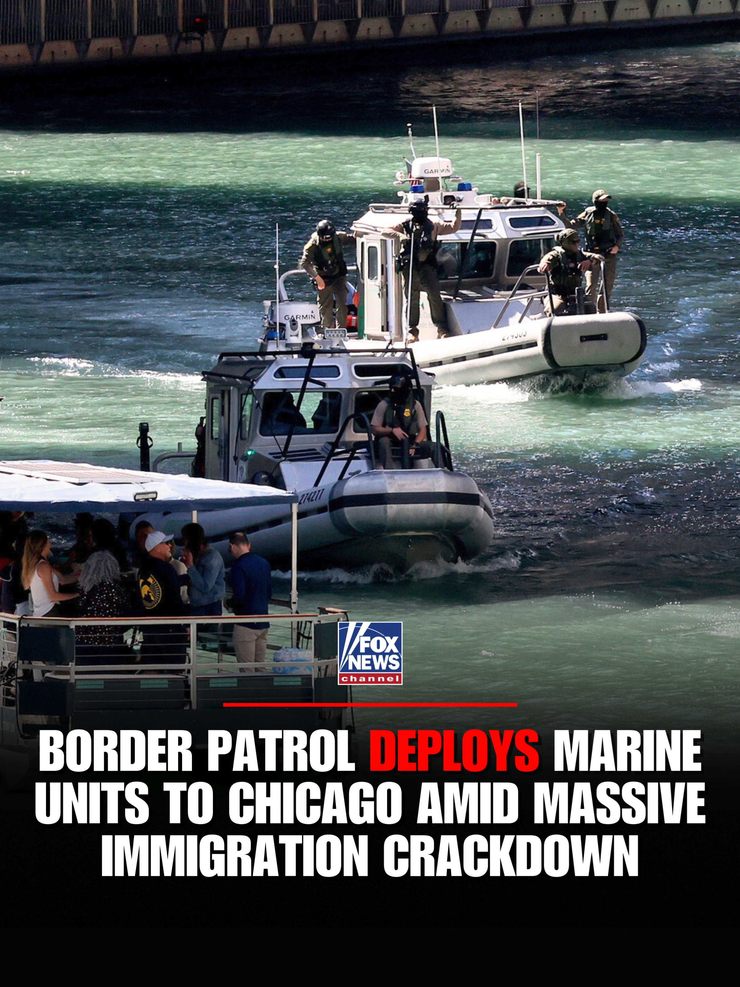 RIVER PATROL: U.S. Customs and Border Protection launches boat patrols on the Chicago River under ICE’s “Operation Midway Blitz.” 