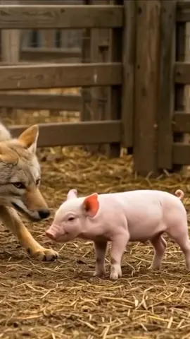 Fox attack warthog baby save life #wildanimals #wildlife 