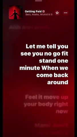 Getting paid - Sarz , Wizkid, Asake #sarz #asake #wizkid #lyricsvideo #applemusic 