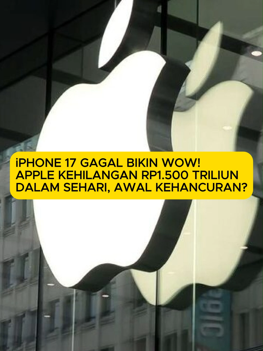 Apple yang dulu jadi panutan inovasi dunia, sekarang malah menuai kritik besar! iPhone 17 dinilai gagal kasih kejutan, cuma perbaikan kecil dengan harga tetap mahal. Pasar pun bereaksi keras, sampai Apple kehilangan Rp1.500 triliun dalam sehari. Banyak yang bilang Apple lebih mikirin untung ketimbang inovasi. Apakah ini cuma masa sulit atau benar awal kehancuran Apple? Tulis pendapat kalian di komentar! 👉 “Follow kami, banyak berita menarik lainnya, kasih like dan share ke teman-teman kamu!” #Apple #iPhone17 #Teknologi #BeritaViral #Inovasi