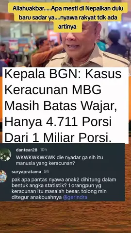 Kalo harta dan jabatan sudah menutupi hati nurani penderitaan rakyat tdk ada artinya..... #Bismillahfypシ #pastibisafyp #StopKorbanMBG #EvaluasiAuditMBG #SaveNKRI 